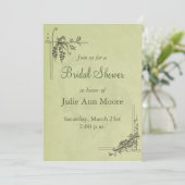 Vintage Sage Green Vrijgezellenfeest Kaart (Staand voorkant)