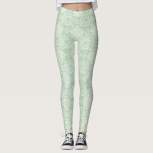Vintage Sage Toile met Klassieke Figuren Leggings
