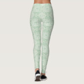 Vintage Sage Toile with Classical Figures Leggings (Achterkant)