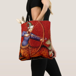 Vintage Sagittarius Tote Bag