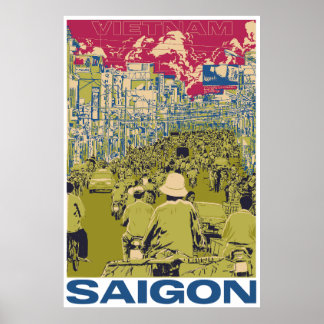 Vintage SaiGon Vietnam Poster