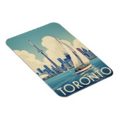 Vintage Sailboat in Toronto Canada Travel Magneet (Rechterzijde)