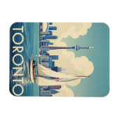 Vintage Sailboat in Toronto Canada Travel Magneet (Horizontaal)