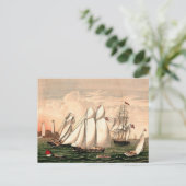 Vintage Sailboats Briefkaart (Staand voorkant)
