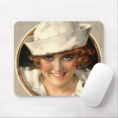 Vintage Sailor Girl Mousepad Muismat (Met muis)
