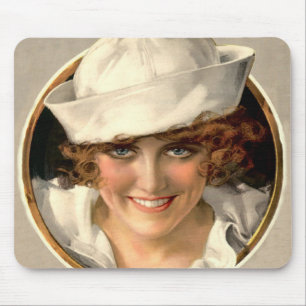 Vintage Sailor Girl Mousepad Muismat