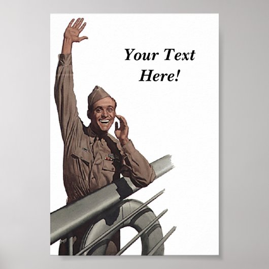 Vintage Sailor Out Poster (Voorkant)