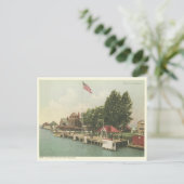 vintage Saint Claire Detroit Michigan Briefkaart (Staand voorkant)