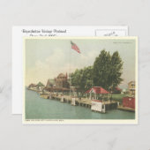 vintage Saint Claire Detroit Michigan Briefkaart (Voorkant / Achterkant)