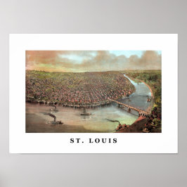 Vintage Saint Louis Missouri Poster