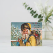 Vintage Saint Nick Briefkaart (Staand voorkant)