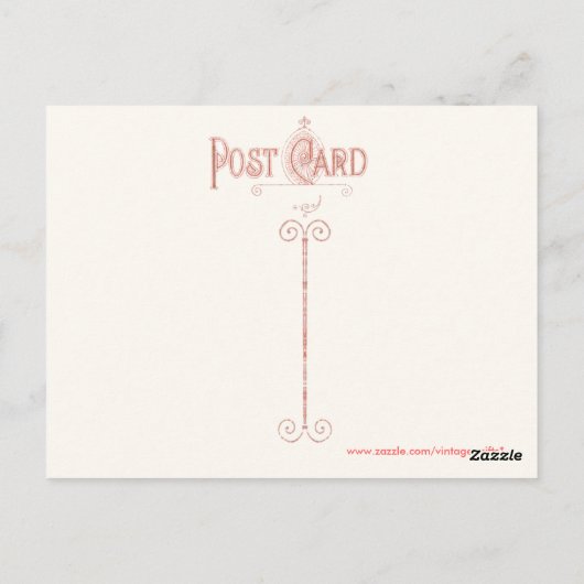 Vintage Saint Nick Briefkaart (Achterkant)