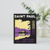 Vintage Saint Paul, Minnesota Briefkaart (Staand voorkant)