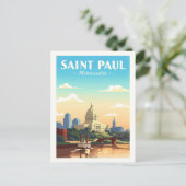 Vintage Saint Paul Minnesota Briefkaart (Staand voorkant)
