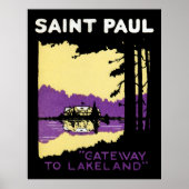 Vintage Saint Paul, Minnesota Poster (Voorkant)