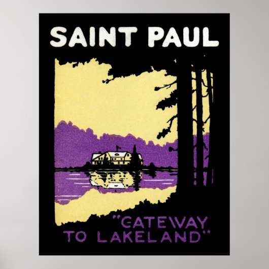 Vintage Saint Paul, Minnesota Poster (Voorkant)