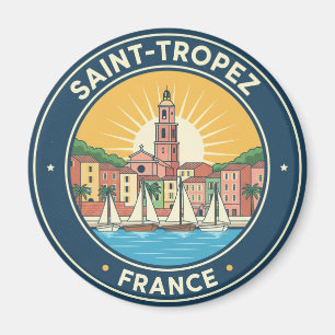 Vintage Saint-Tropez Frankrijk Reizen Magneet