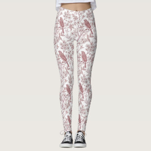 Vintage Sakura Kersenbloesem & Vogel Esthetiek Leggings