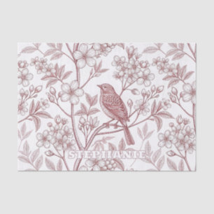 Vintage Sakura Kersenbloesem & Vogel Esthetiek Tissuepapier