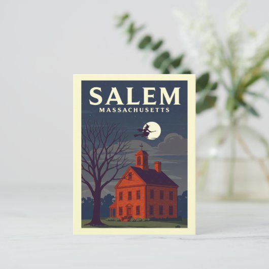 Vintage Salem Massachusetts Briefkaart (Staand voorkant)