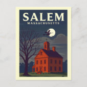 Vintage Salem Massachusetts Briefkaart (Voorkant)