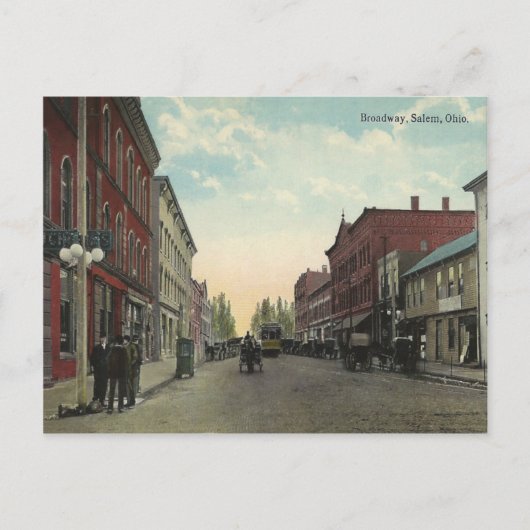 Vintage Salem Ohio Briefkaart (Voorkant)