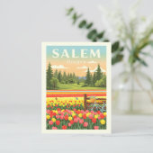 Vintage Salem Oregon Briefkaart (Staand voorkant)