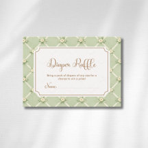 Vintage Salie Bloemendecoratie Diagonale Strik Lui