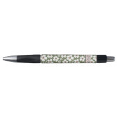 Vintage Salie Bloemige Aangepaste Initialen  Pen (Voorkant)
