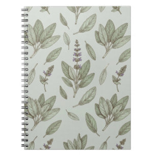 Vintage Salie Kruiden Botanisch Notitieboek
