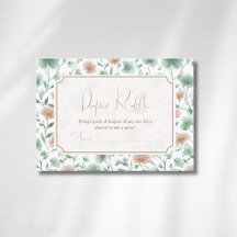 Vintage Salie Perzik Wilde Bloemen Gouden Luier Ra