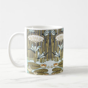 Vintage saliegroene Libelle & Lelie Kunst Koffiemok