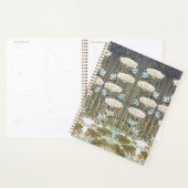 Vintage saliegroene Libelle & Lelie Kunst Planner (Display)