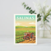 Vintage Salinas California Briefkaart (Staand voorkant)