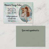 Vintage Salon Visitekaartje Afsprakenkaartje (Voorkant / Achterkant)