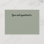 Vintage Salon Visitekaartje Afsprakenkaartje (Achterkant)