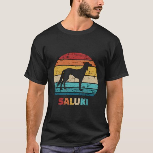 Vintage Saluki T-shirt (Voorkant)