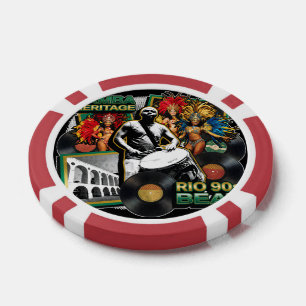 Vintage Samba Cultuur Erfgoed Rio de Janeiro Poker Chips