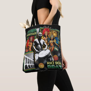 Vintage Samba Cultuur Erfgoed Rio de Janeiro Tote Bag