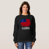 Vintage Samoa-vlag voor Samoaan Trui (Voorkant volledig)