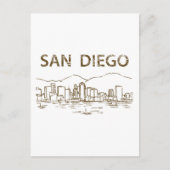 Vintage San Diego Briefkaart (Voorkant)