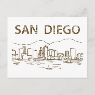 Vintage San Diego Briefkaart