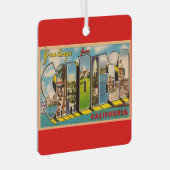 Vintage San Diego CA Ornament (Voorkant Rechts)