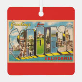 Vintage San Diego CA Ornament (Achterkant)