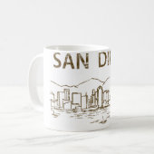 Vintage San Diego Koffiemok (Voorkant links)