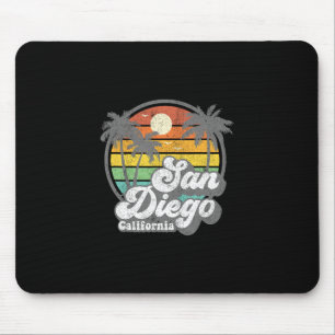 Vintage San Diego Strand Californië Surfen Retro S Muismat