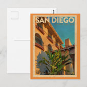 Vintage San Diego Travel Briefkaart (Voorkant / Achterkant)