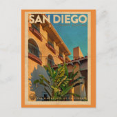 Vintage San Diego Travel Briefkaart (Voorkant)