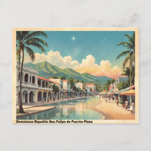 Vintage San Felipe de Puerto Plata Briefkaart