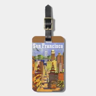 Vintage San Francisco Bagagelabel